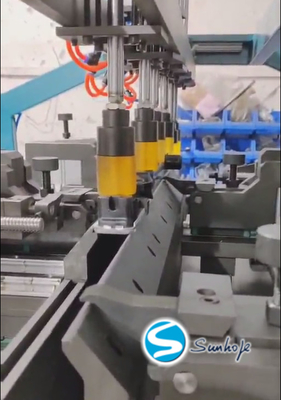 Adjustable Speed Radiator Making Machine Clinching The Plastic Tank 1800*1600*1800mm
