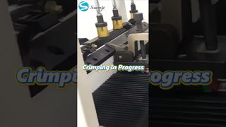 Máquina prensadora de tanques de radiador semiautomática ⚙️ Producción en fábrica#radiator#machine#factoryprocess