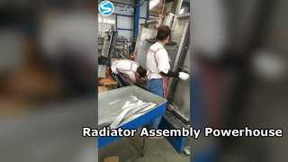 Máquina de ensamblaje de núcleos de radiador de servicio pesado