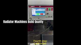 Proceso de producción de radiadores.